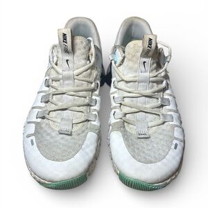 Nike White and Light Green Men’s Athletic Shoes